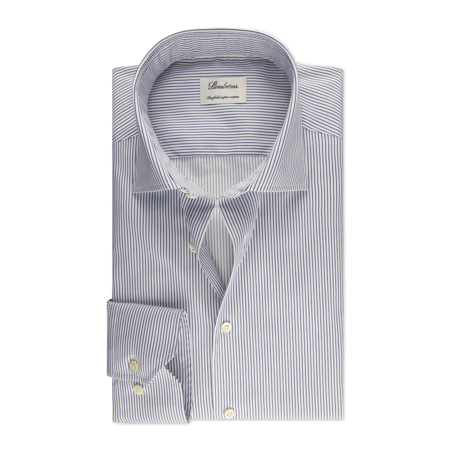 Blue Striped Twill Shirt