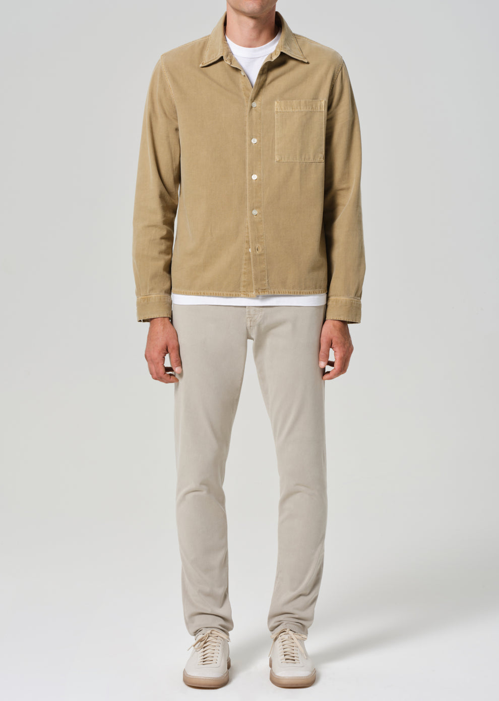 London Tapered Slim Brushed Sateen In Caraway