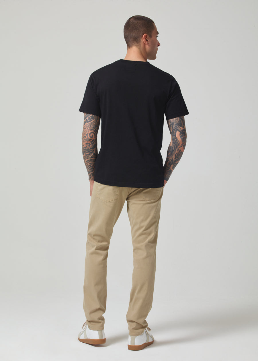 London Tapered Slim Stretch Sateen In Khaki Classic