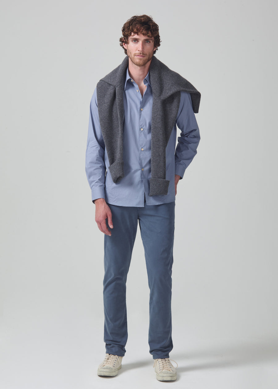 London Tapered Slim Stretch Sateen In Sentry