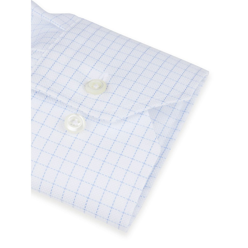 White Checked Oxford Shirt