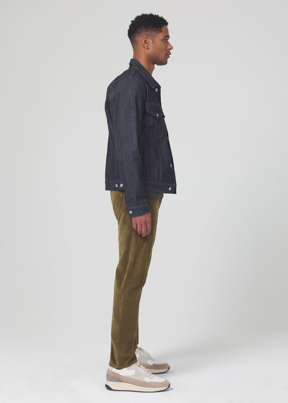 London Slim Taper Velvet - CHAI