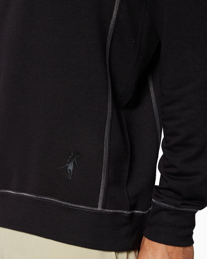 Growler | Long Sleeve Crew (Sea Silk) - BLACK