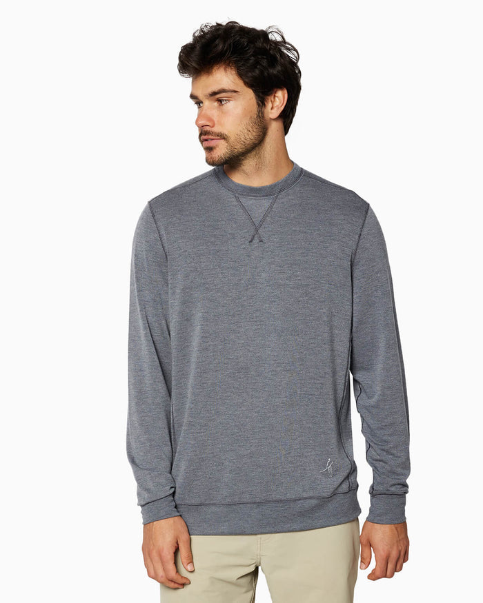 Growler | Long Sleeve Crew (Sea Silk) - DARK GREY HEATHER