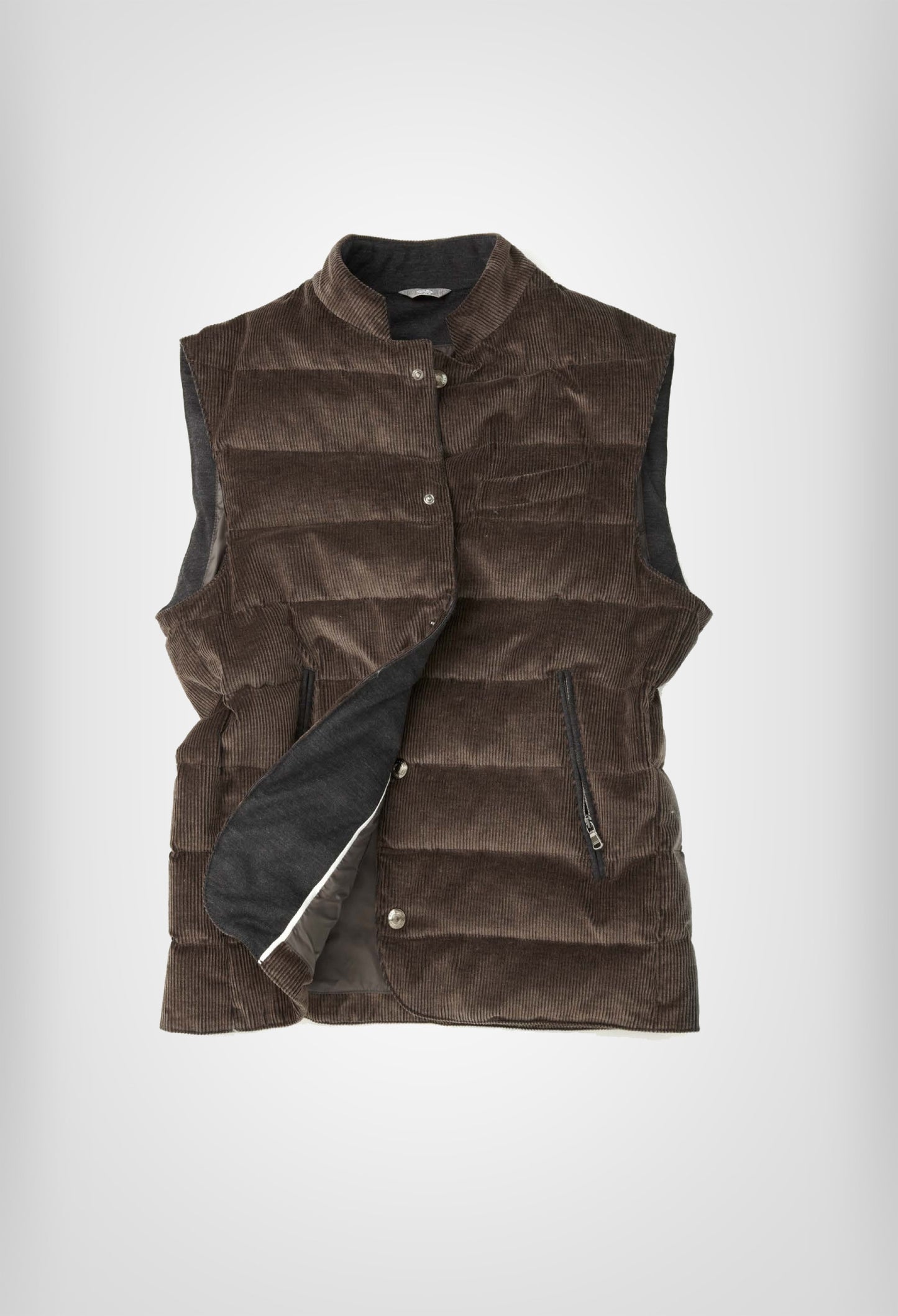 BARNEY VEST - BROWN CORDUROY