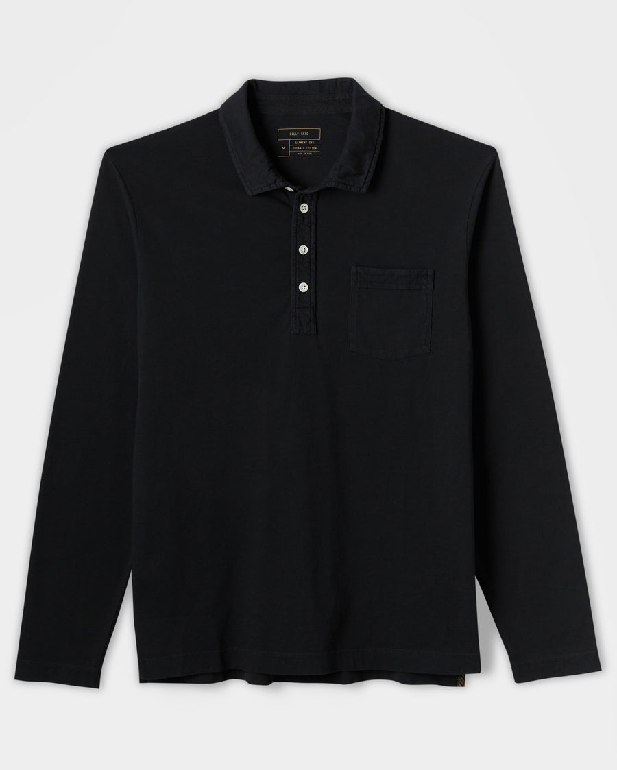 L/S PENSACOLA POLO - BLACK