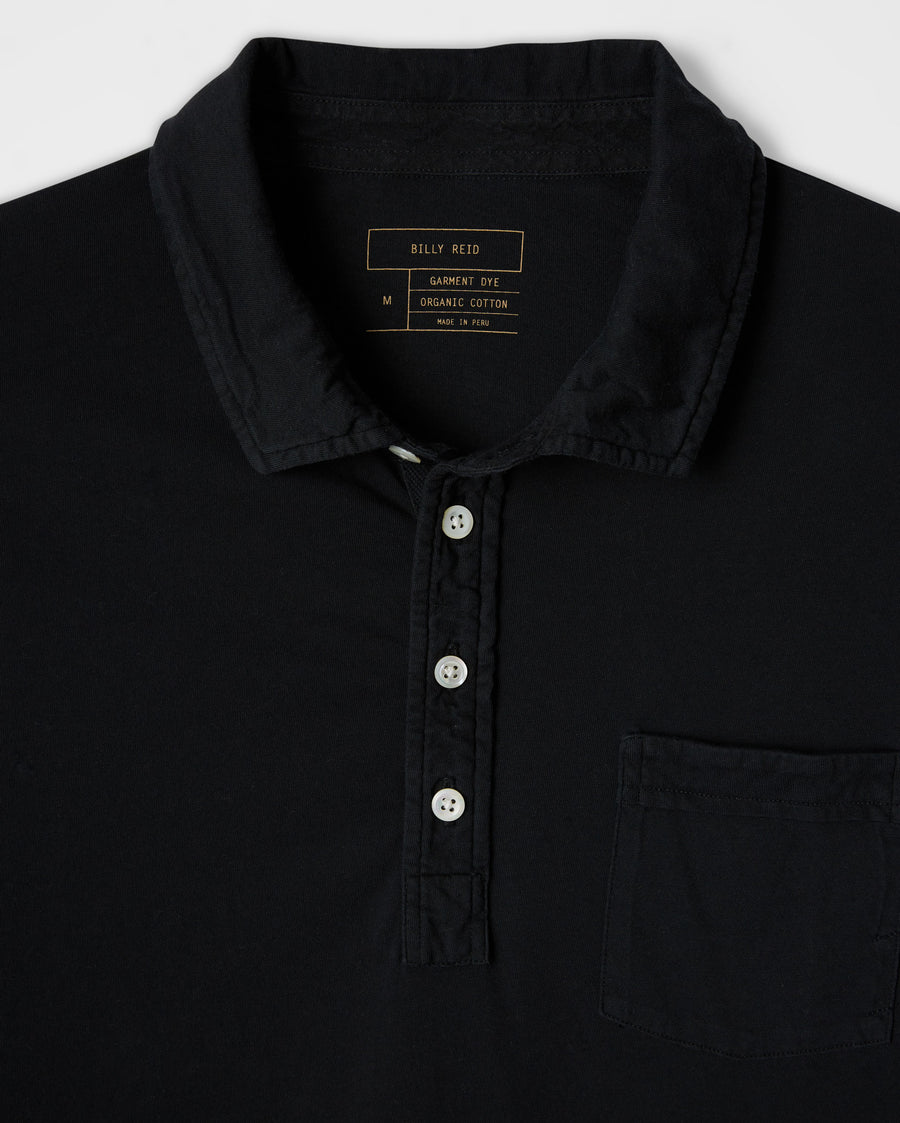 L/S PENSACOLA POLO - BLACK