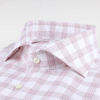 Pink Checked Twill Shirt