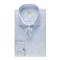 Light Blue Striped Twill Shirt