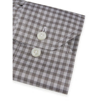 Brown Checked Twill Shirt