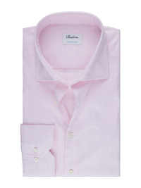 Pink Checked Stretch Shirt