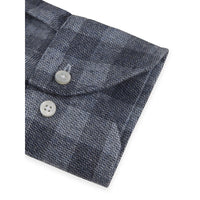 Blue Checked Flannel Shirt
