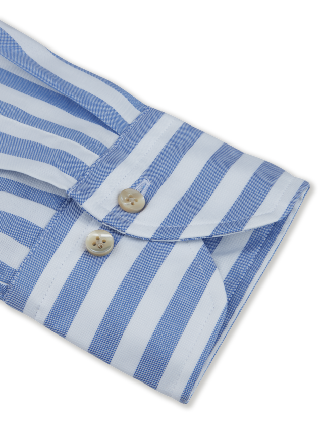 Blue Striped Oxford Shirt