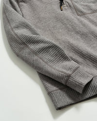 Quilted Half Zip - MEDIUM GREY
