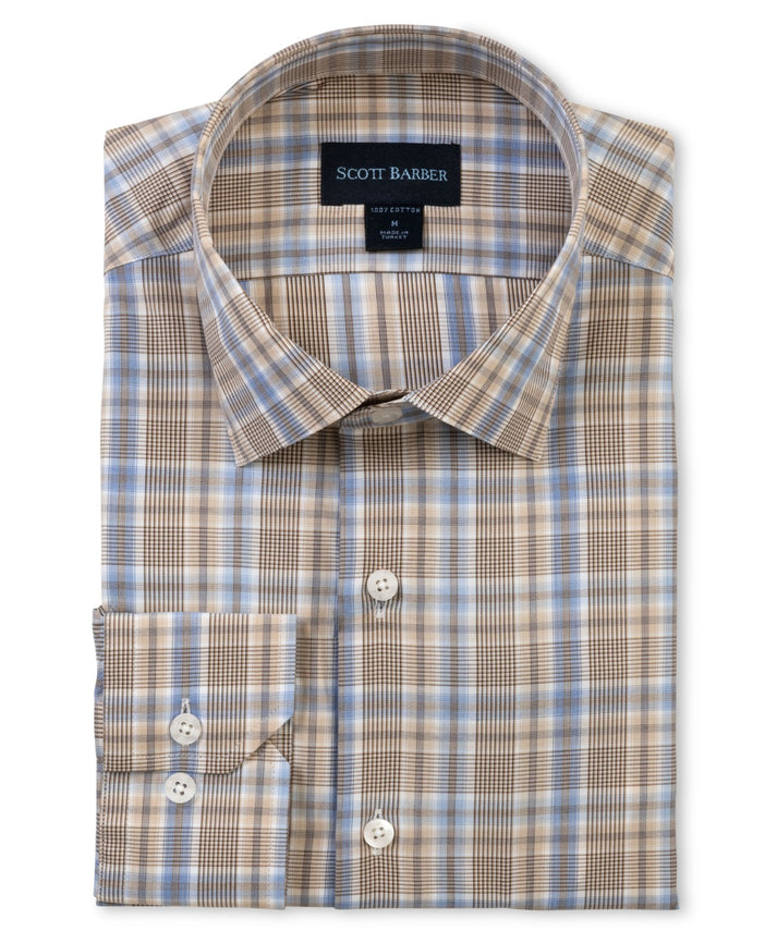 Fine Poplin Plaid - Khaki