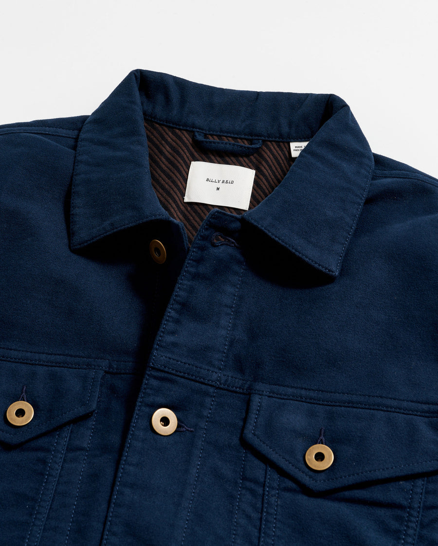 Italian moleskin best sale trucker jacket