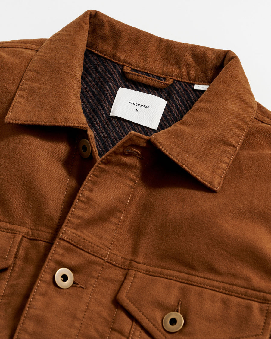 Italian moleskin trucker clearance jacket