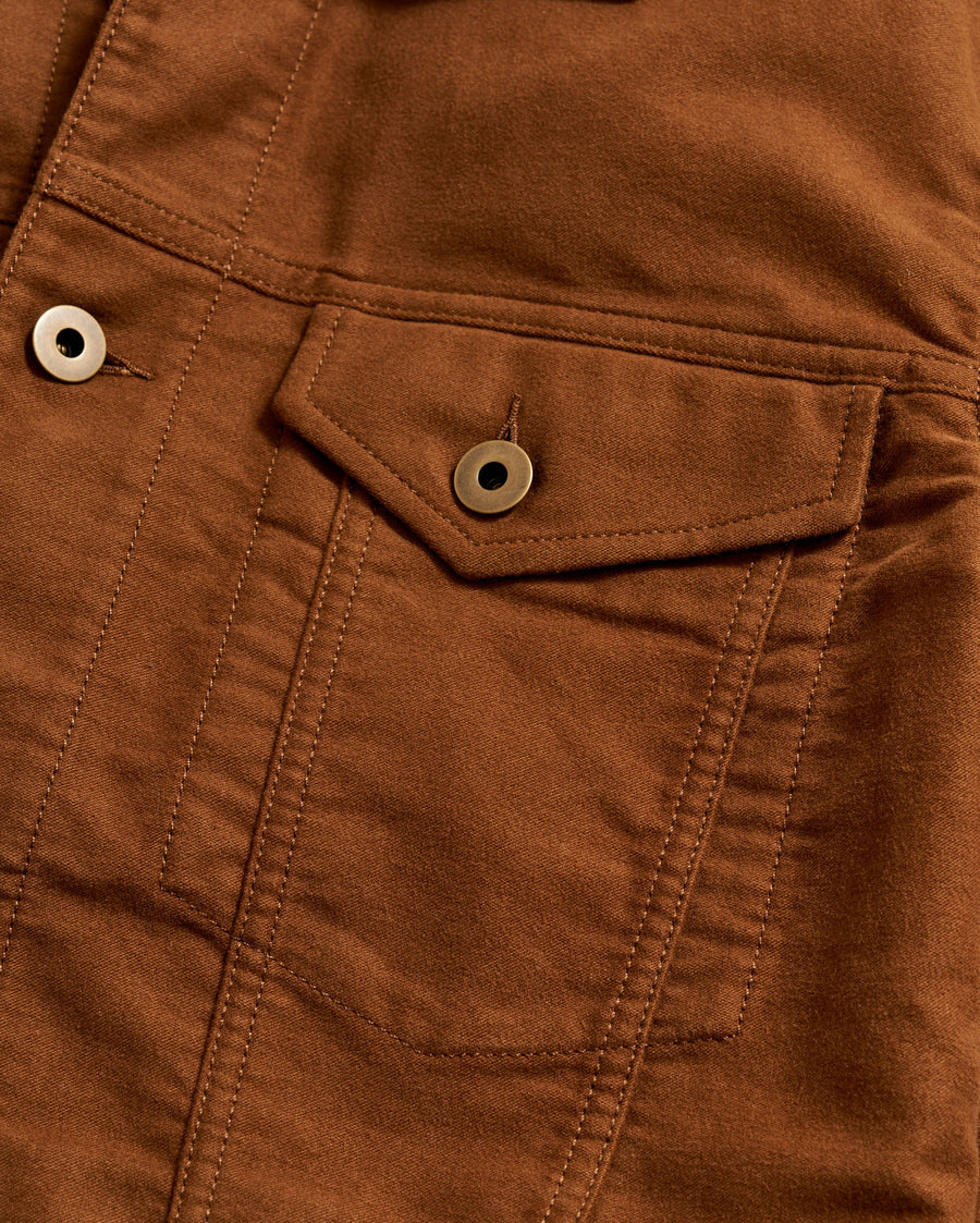 Italian moleskin trucker outlet jacket