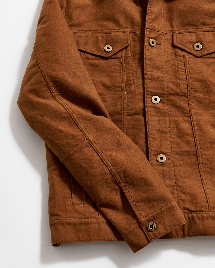 Italian moleskin deals trucker jacket