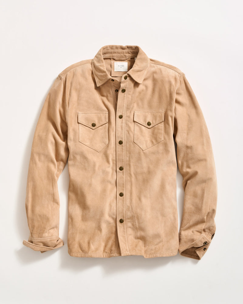 Savoy Suede Workshirt - Tan