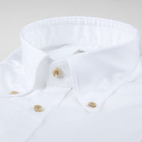 Casual White Oxford Shirt - Stenstroms Fitted Body