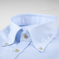 Casual Light Blue Oxford Shirt - Fitted Body Stenstroms