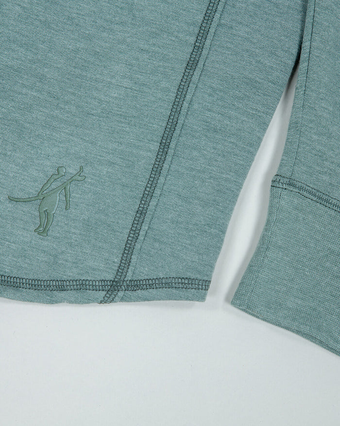 Schooner | Long Sleeve Hoodie (Sea Silk) - KELP – Romualdo