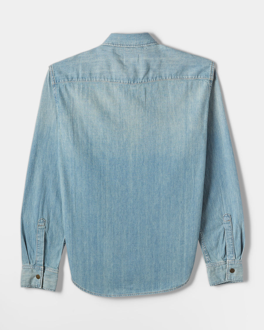 SHOALS DENIM SHIRT - DENIM WASH