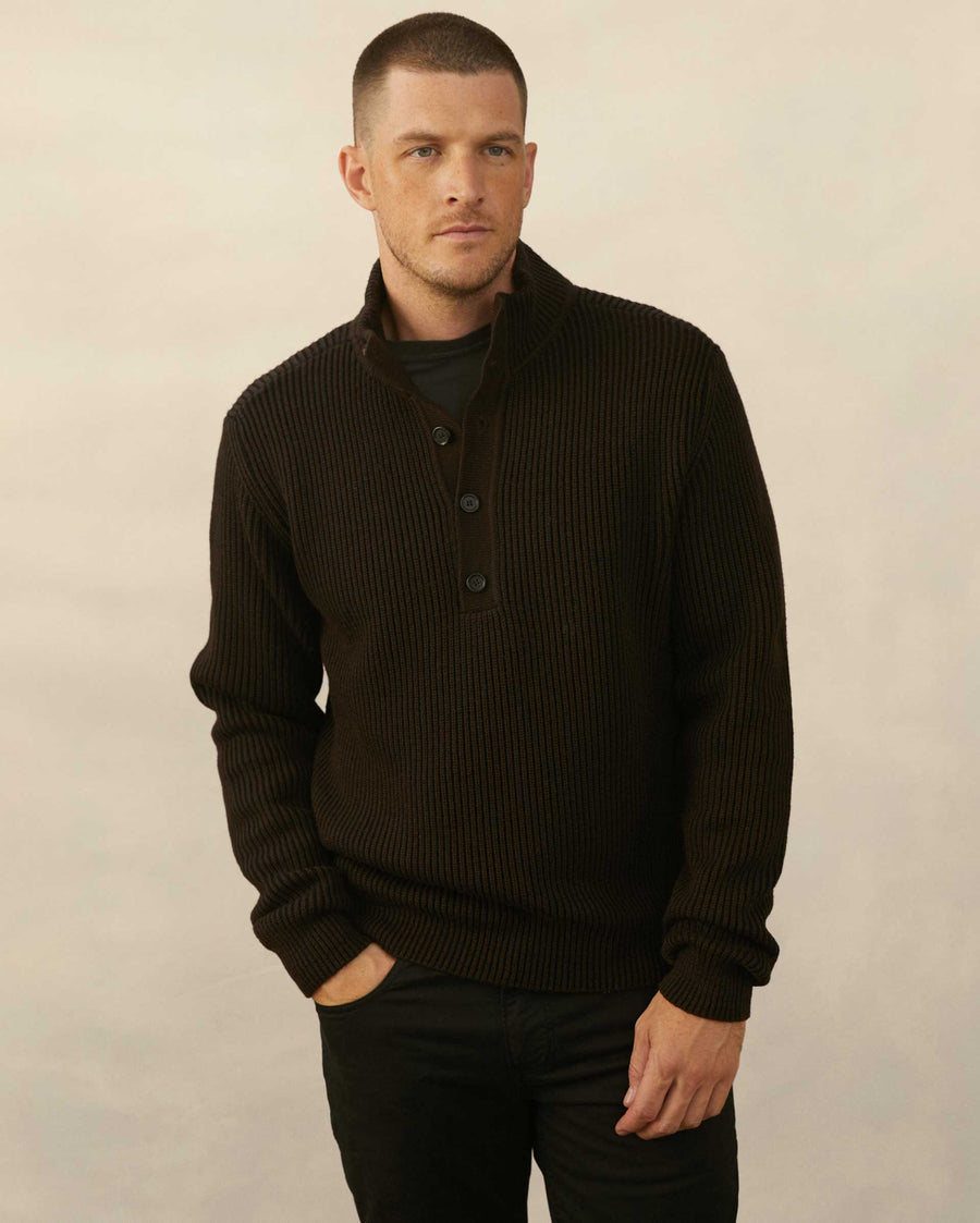 PLAITED RIB PULLOVER